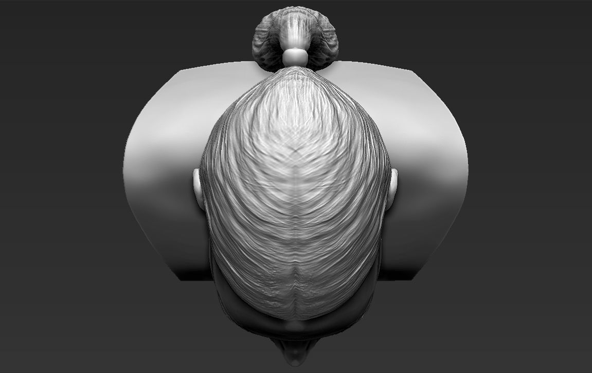 Kim Kardashian bust ready for full color 3D printing 3D print model_42