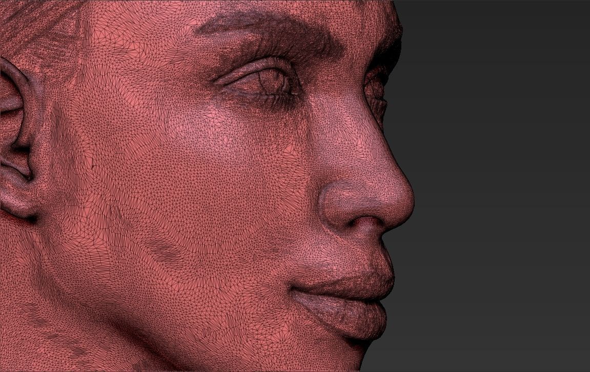 Kim Kardashian bust ready for full color 3D printing 3D print model_52