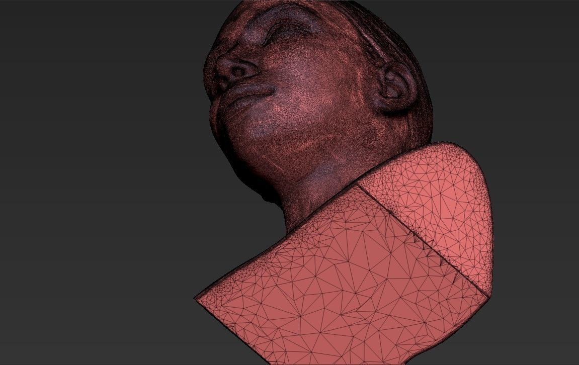 Kim Kardashian bust ready for full color 3D printing 3D print model_53