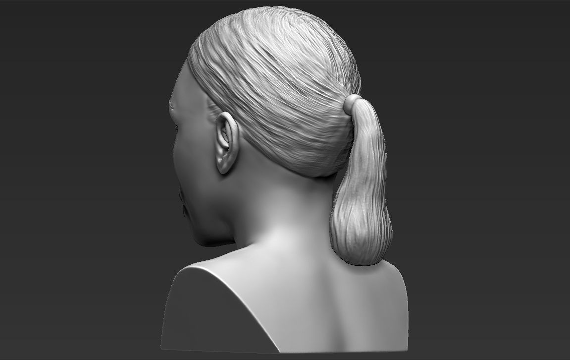 Kim Kardashian bust ready for full color 3D printing 3D print model_30