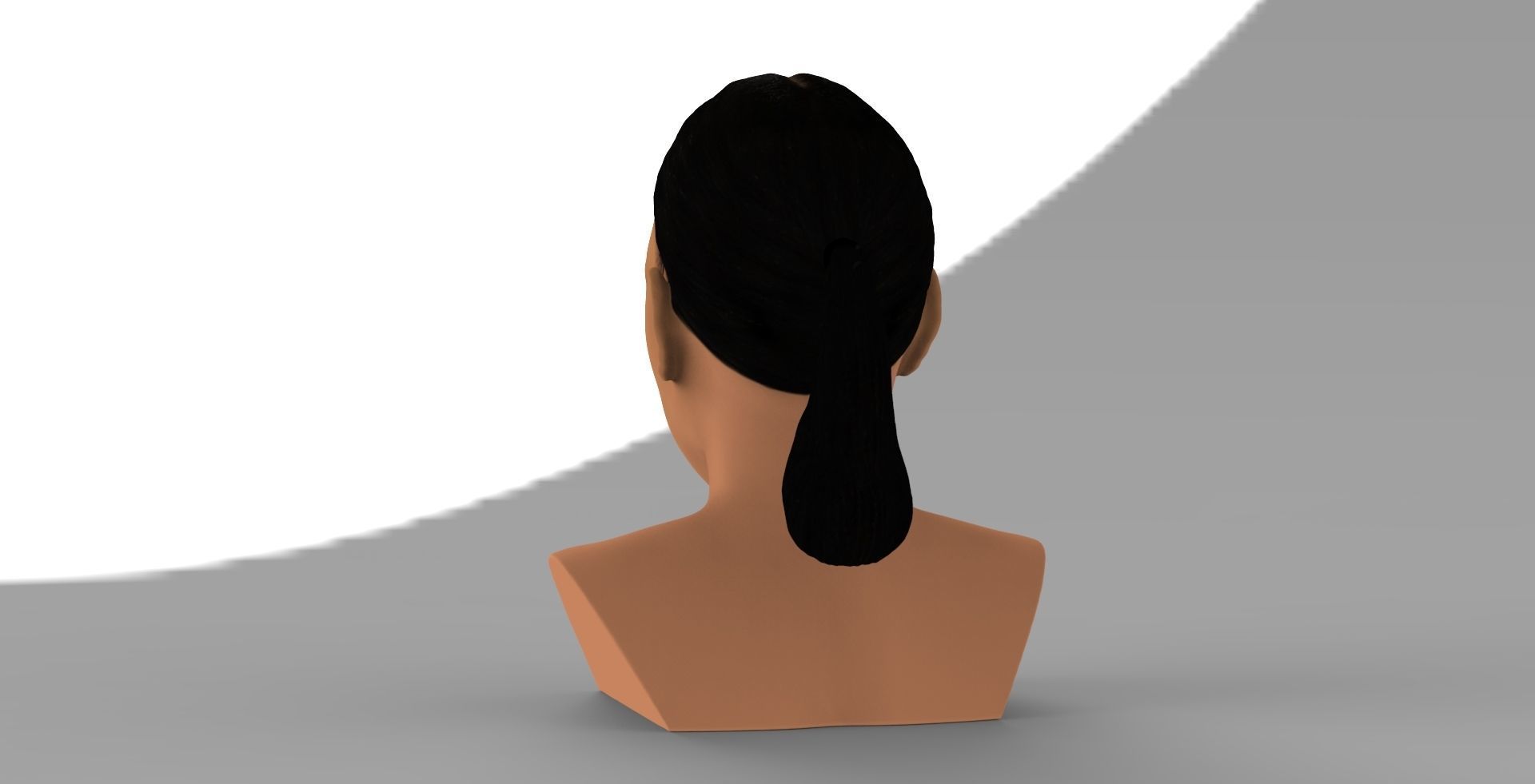Kim Kardashian bust ready for full color 3D printing 3D print model_5