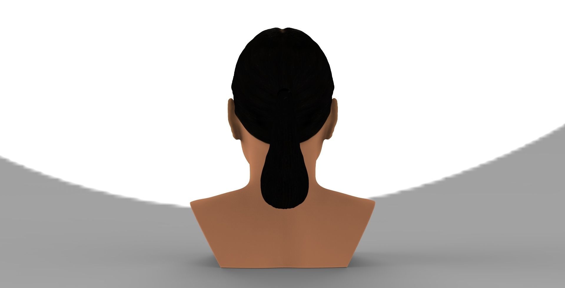 Kim Kardashian bust ready for full color 3D printing 3D print model_6