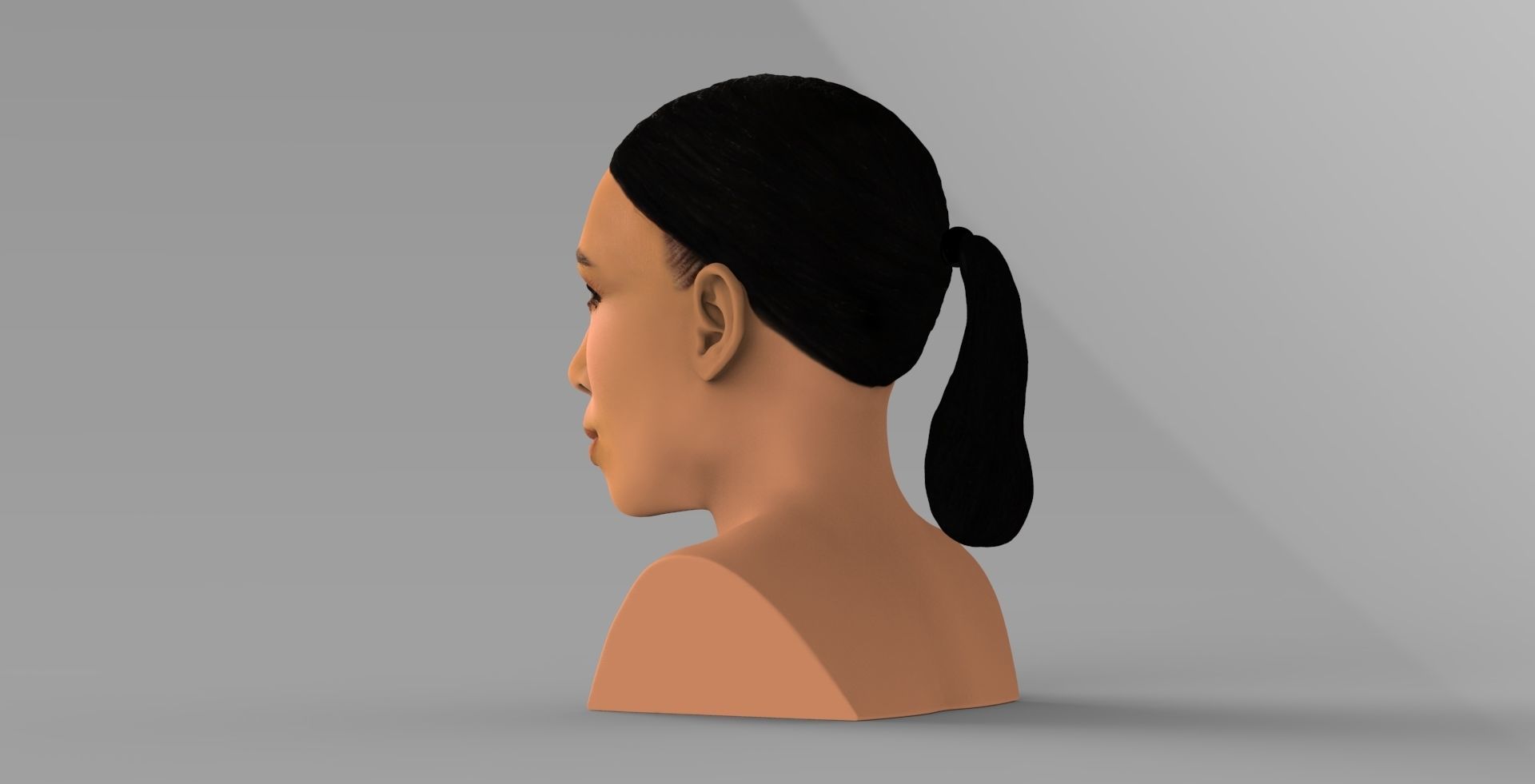 Kim Kardashian bust ready for full color 3D printing 3D print model_4