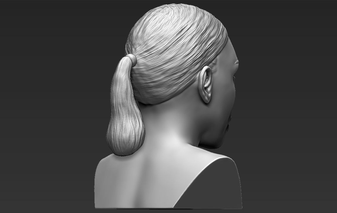 Kim Kardashian bust ready for full color 3D printing 3D print model_33
