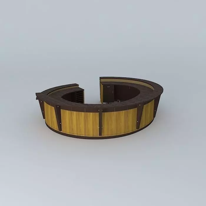 Greeting Desk Free 3D model_0