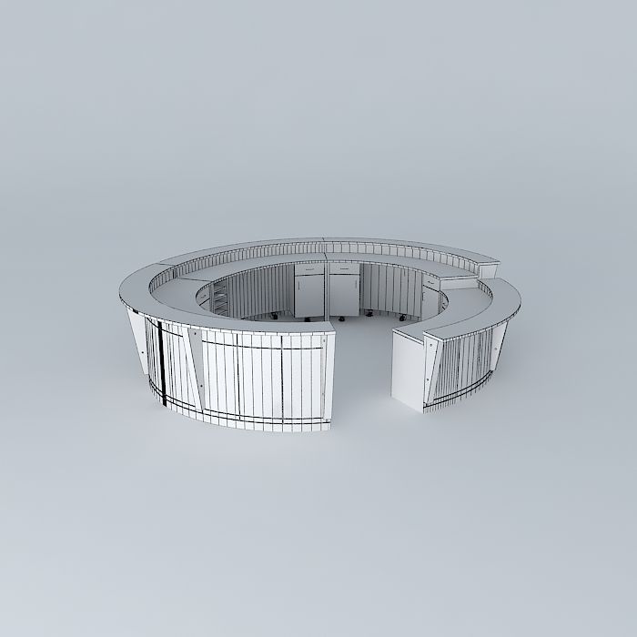 Greeting Desk Free 3D model_4