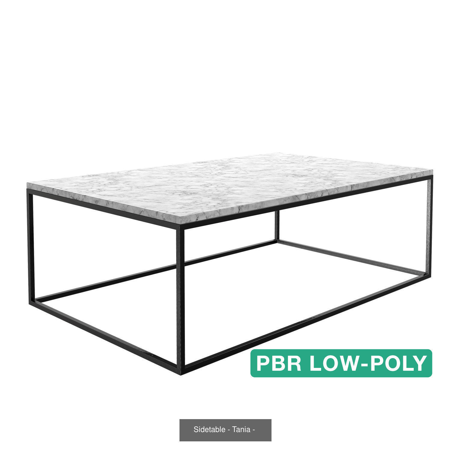 Sidetable - Tania - High- and Low-poly 3D Model Collection_3