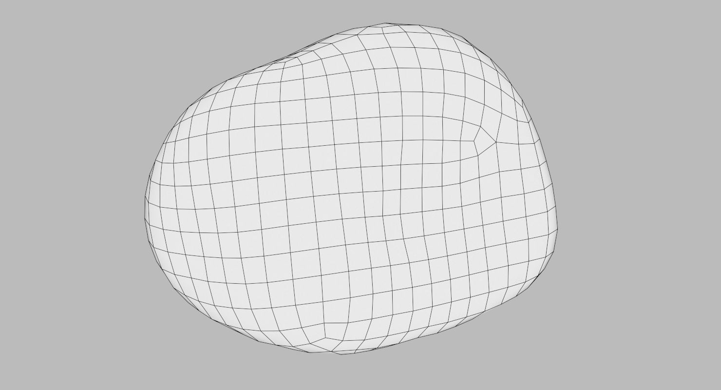 Square Shaped Pebble 3D model_25