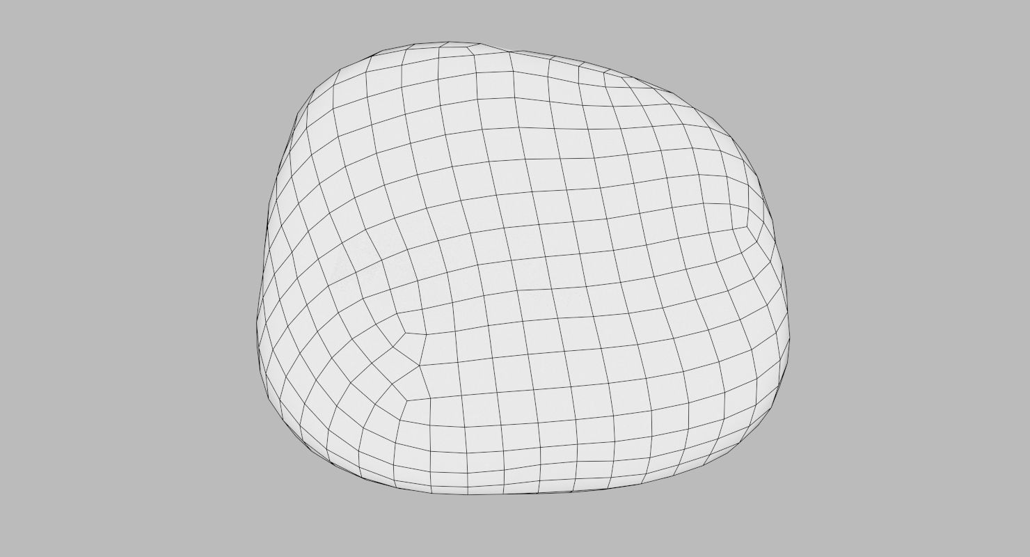 Square Shaped Pebble 3D model_22