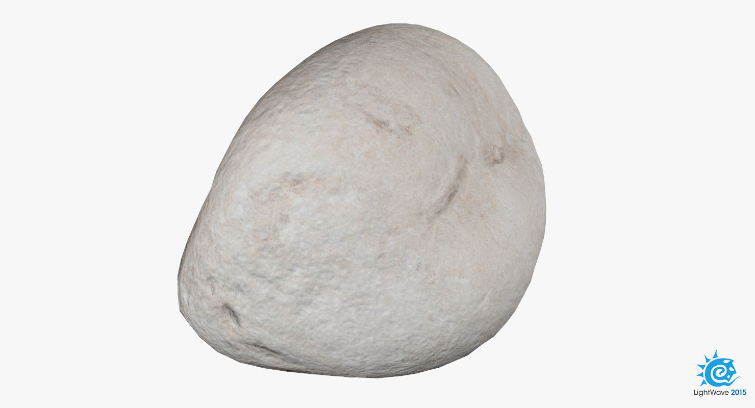 Square Shaped Pebble 3D model_30