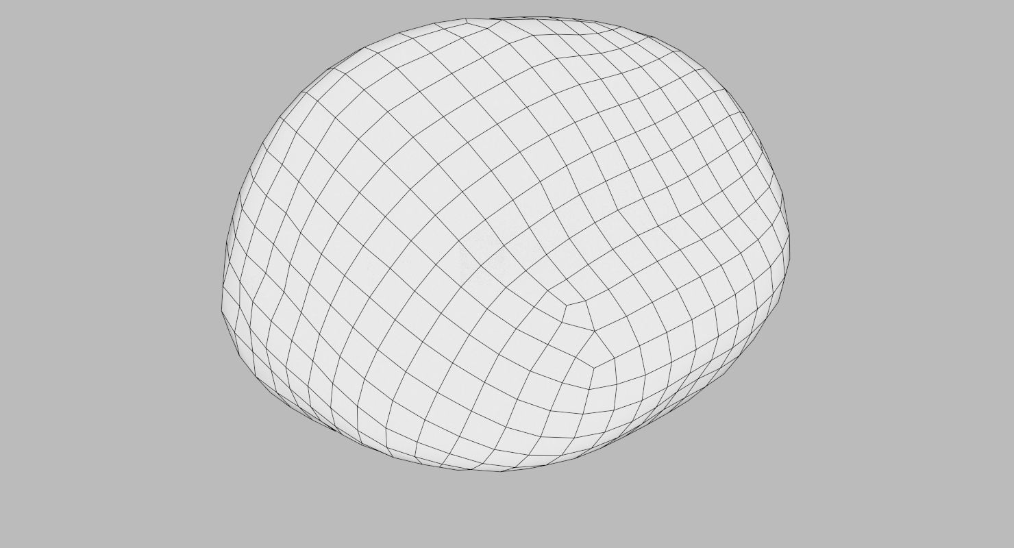 Square Shaped Pebble 3D model_21