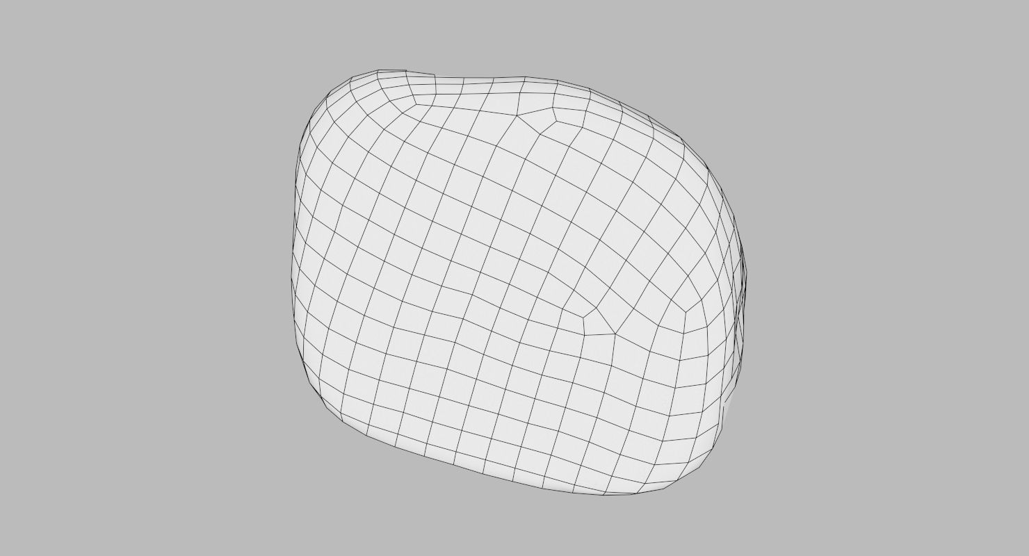 Square Shaped Pebble 3D model_27