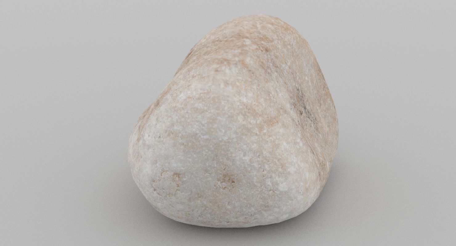 Square Shaped Pebble 3D model_11