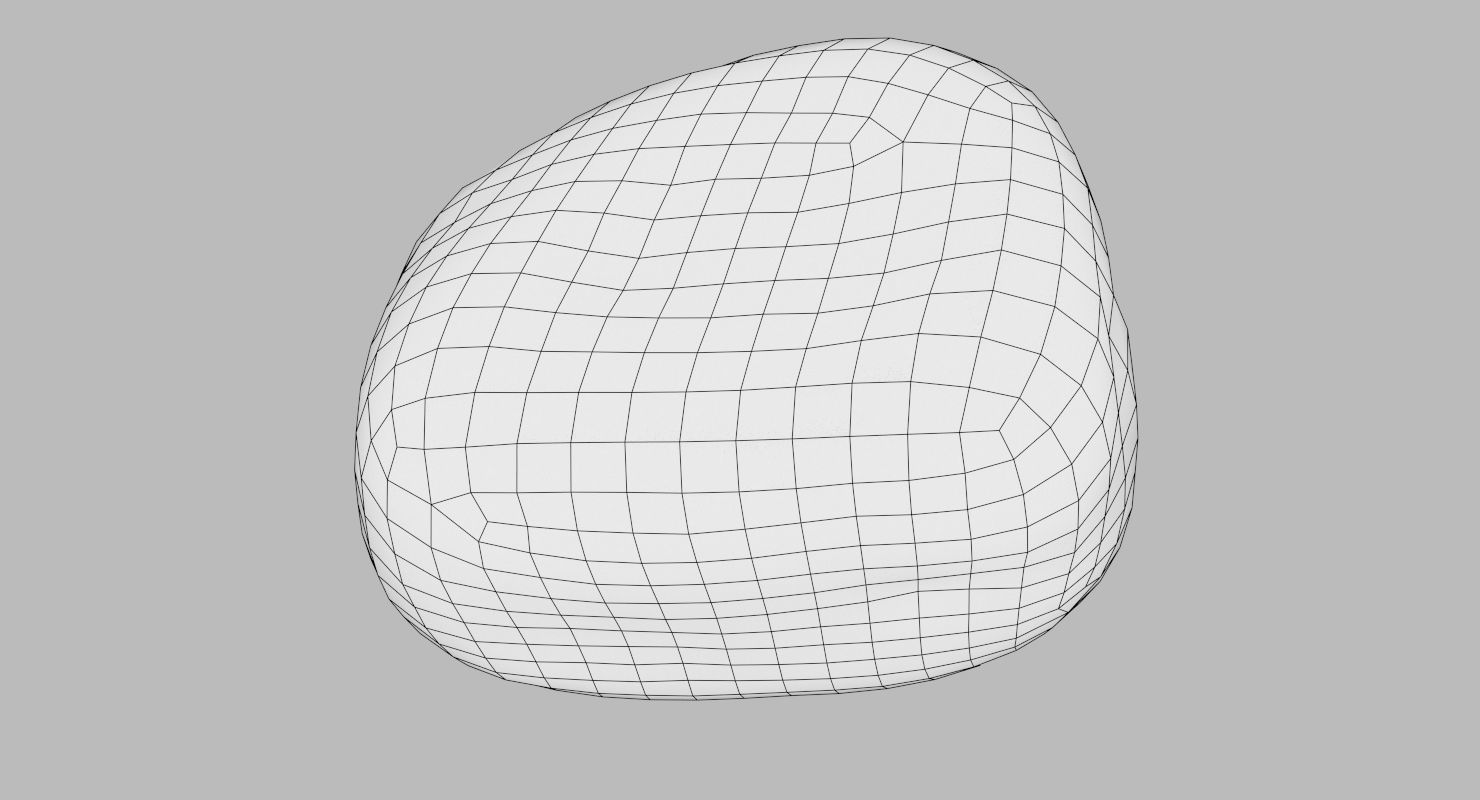 Square Shaped Pebble 3D model_28