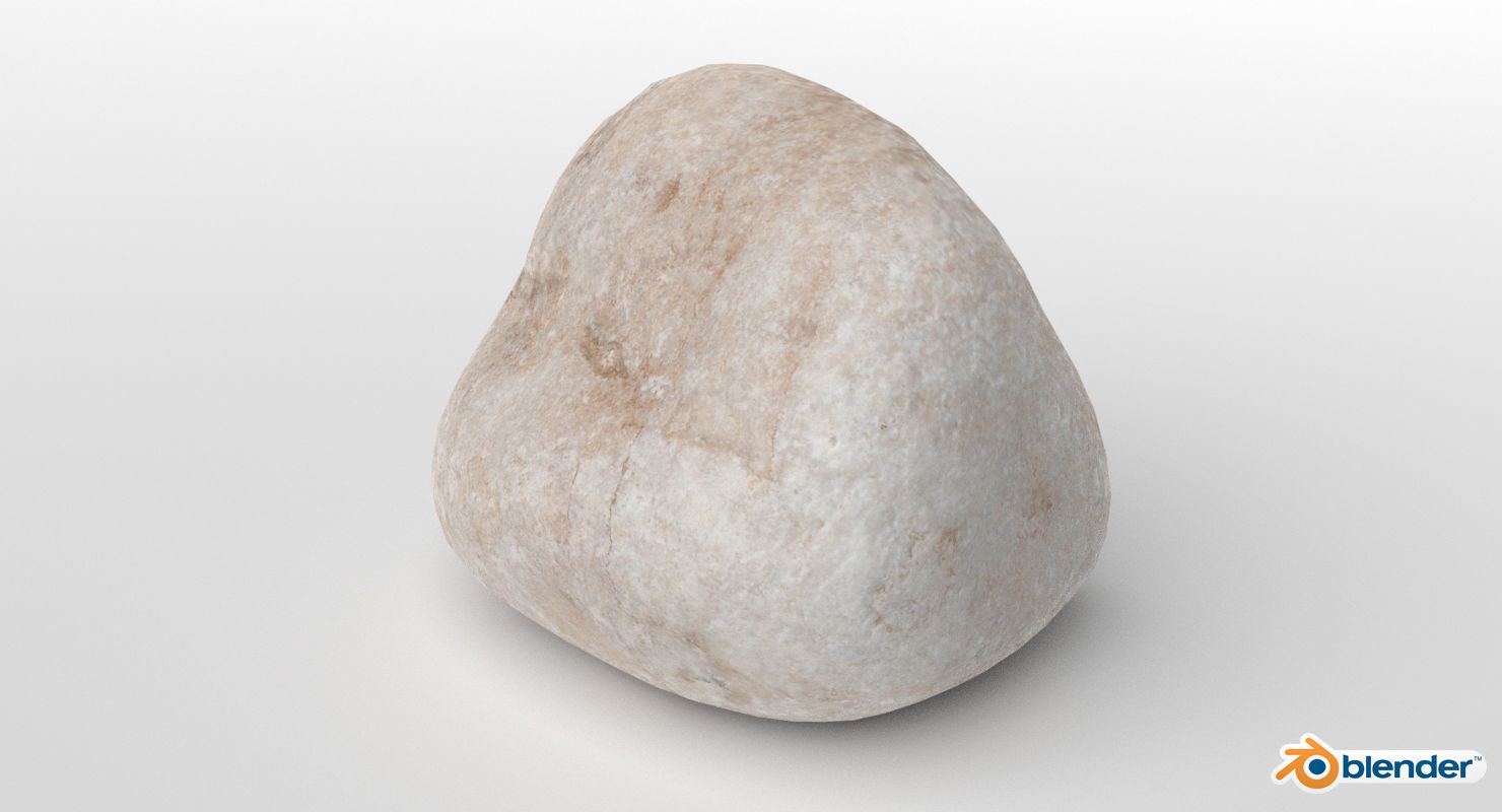 Square Shaped Pebble 3D model_29
