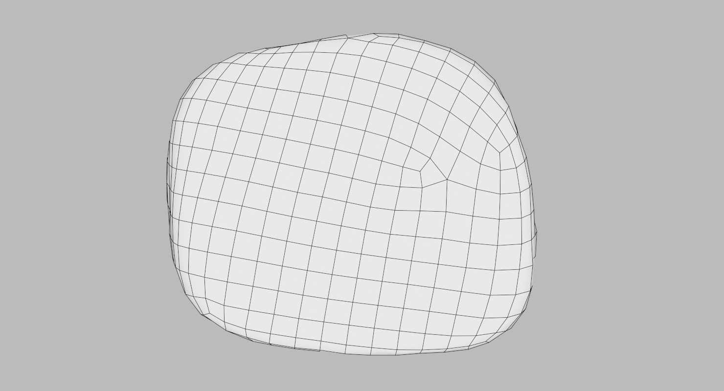 Square Shaped Pebble 3D model_26