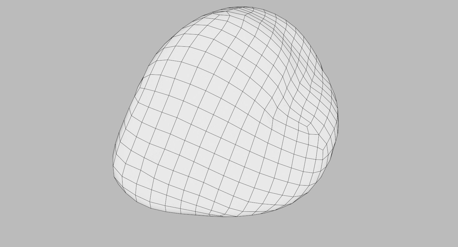 Square Shaped Pebble 3D model_20