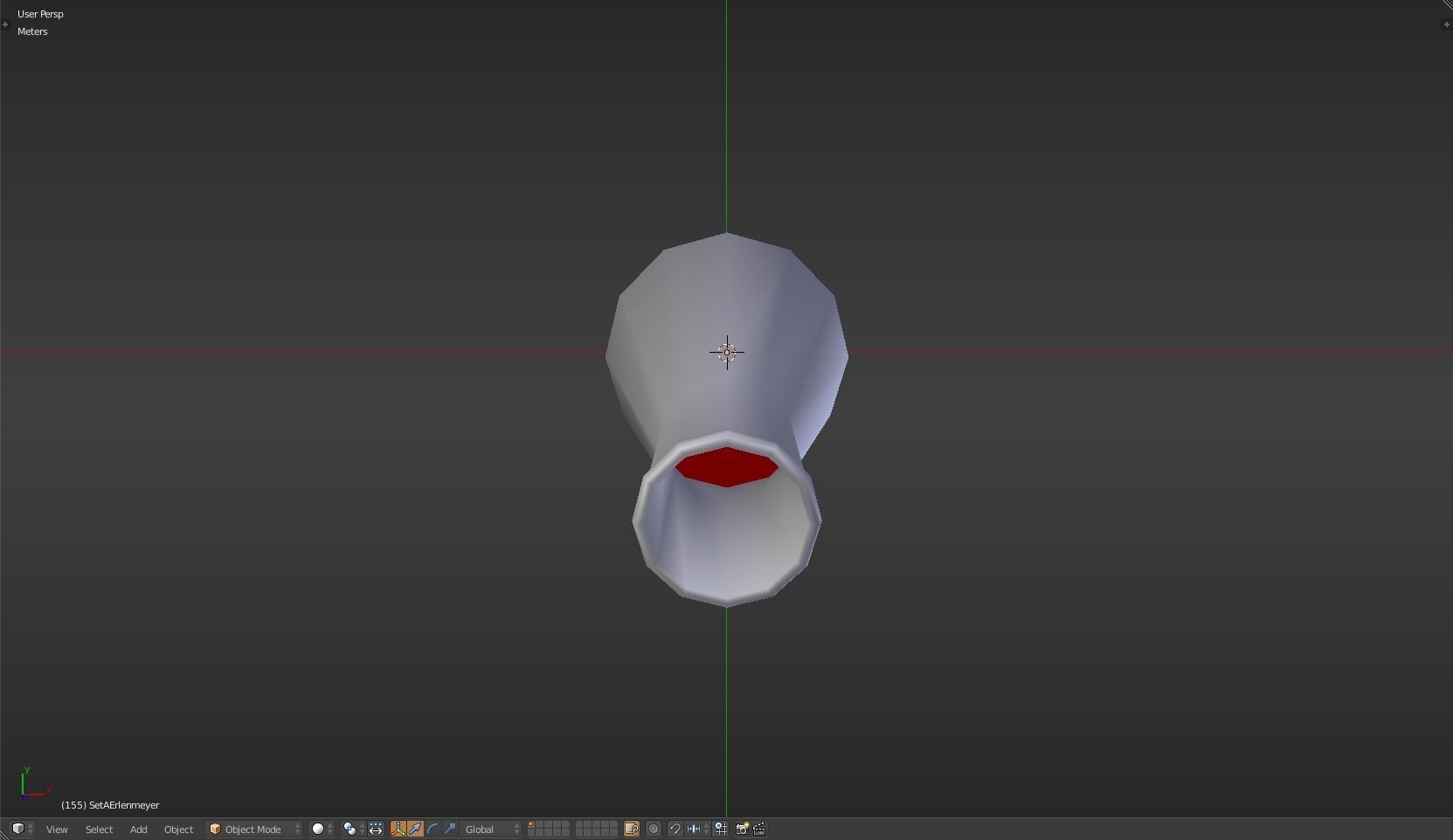 Erlenmeyer liquid in beaker Low-poly 3D model_28