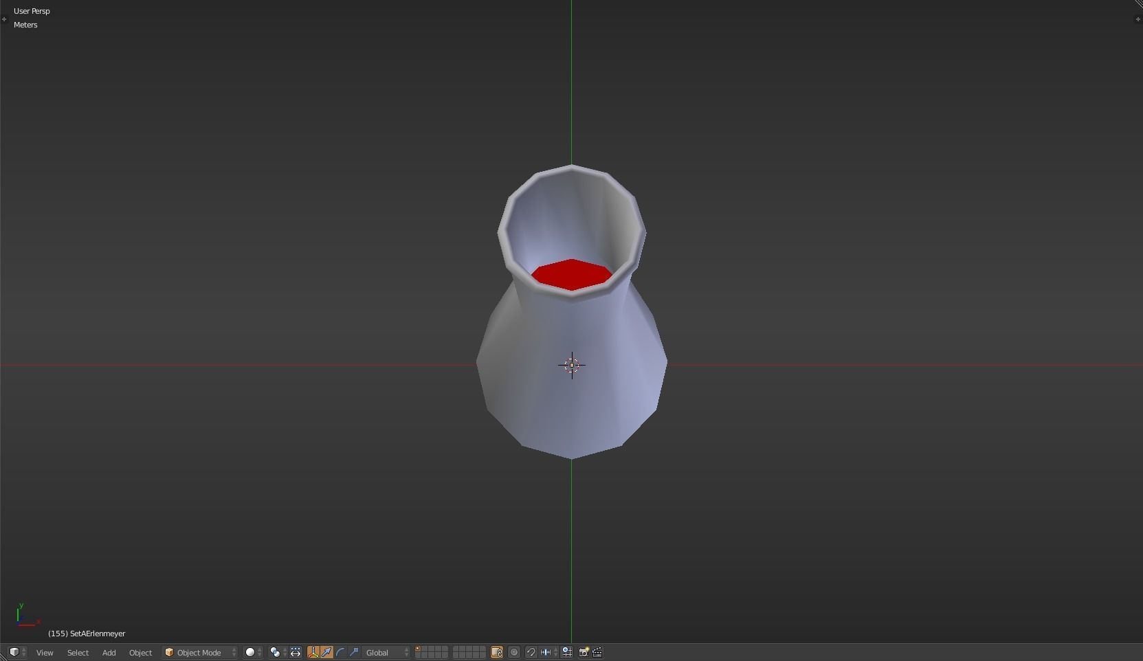 Erlenmeyer liquid in beaker Low-poly 3D model_26