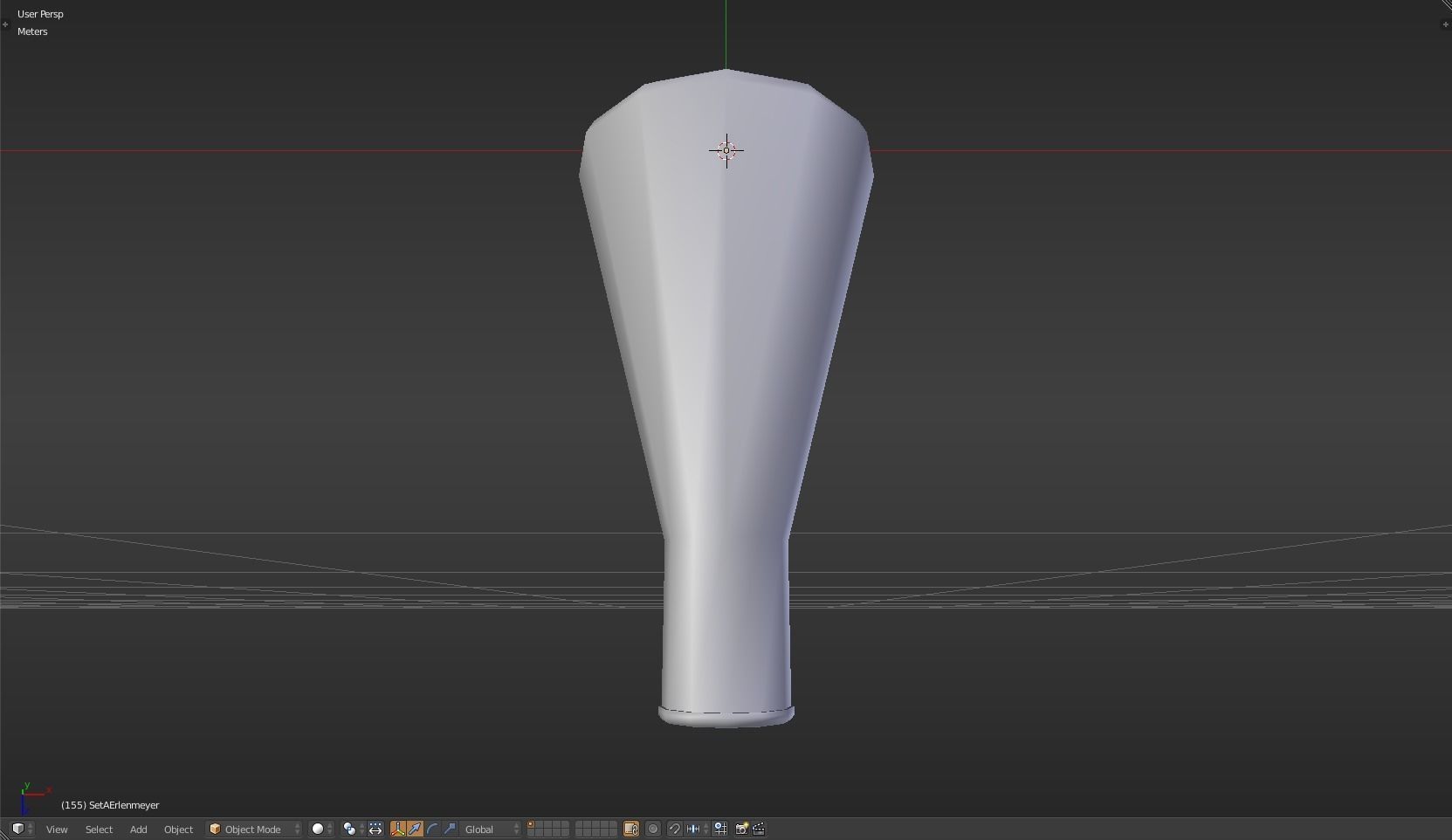 Erlenmeyer liquid in beaker Low-poly 3D model_32