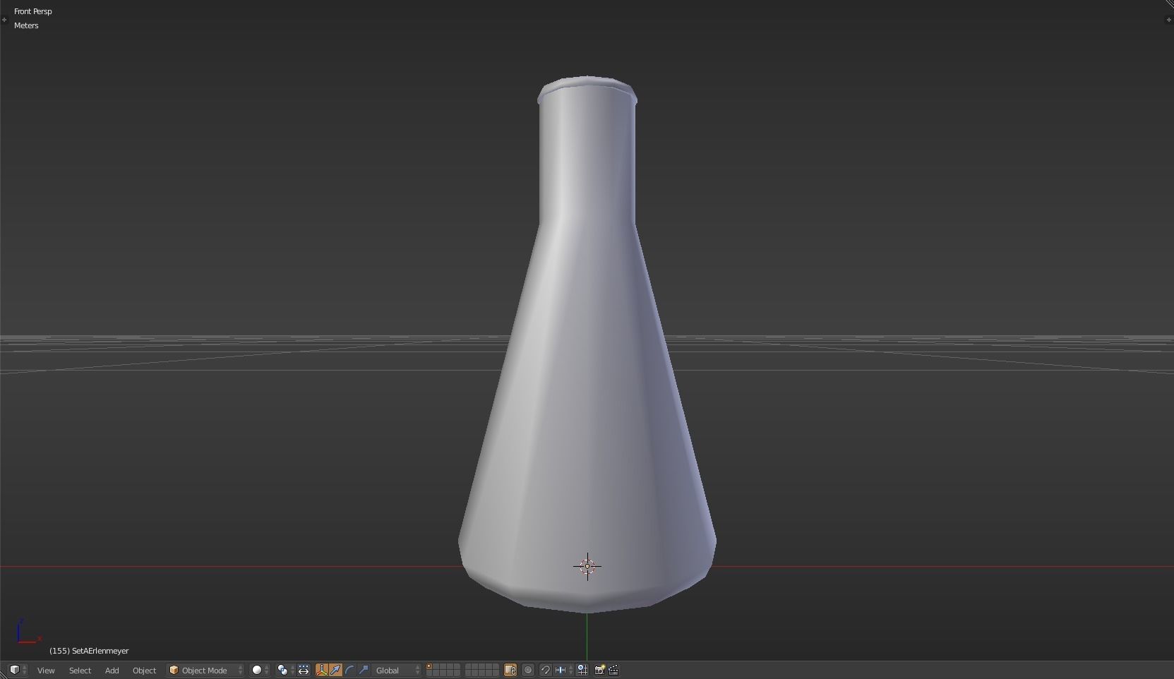 Erlenmeyer liquid in beaker Low-poly 3D model_21