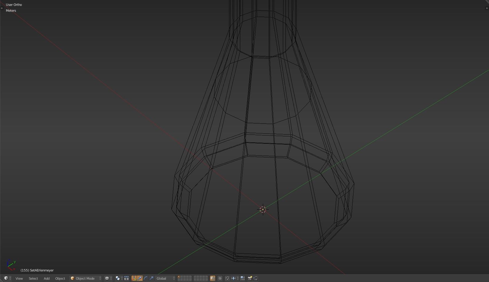 Erlenmeyer liquid in beaker Low-poly 3D model_15