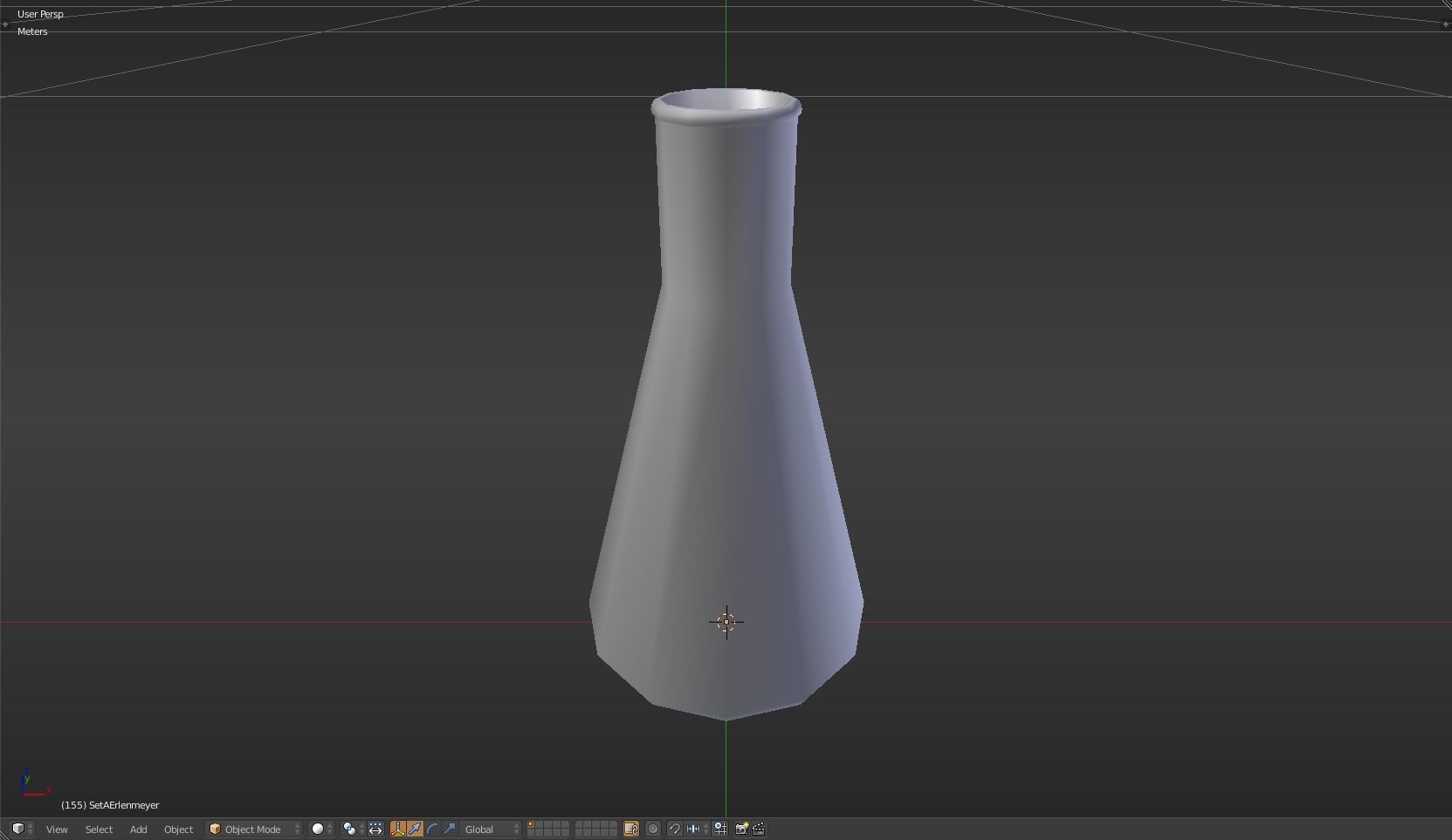 Erlenmeyer liquid in beaker Low-poly 3D model_23