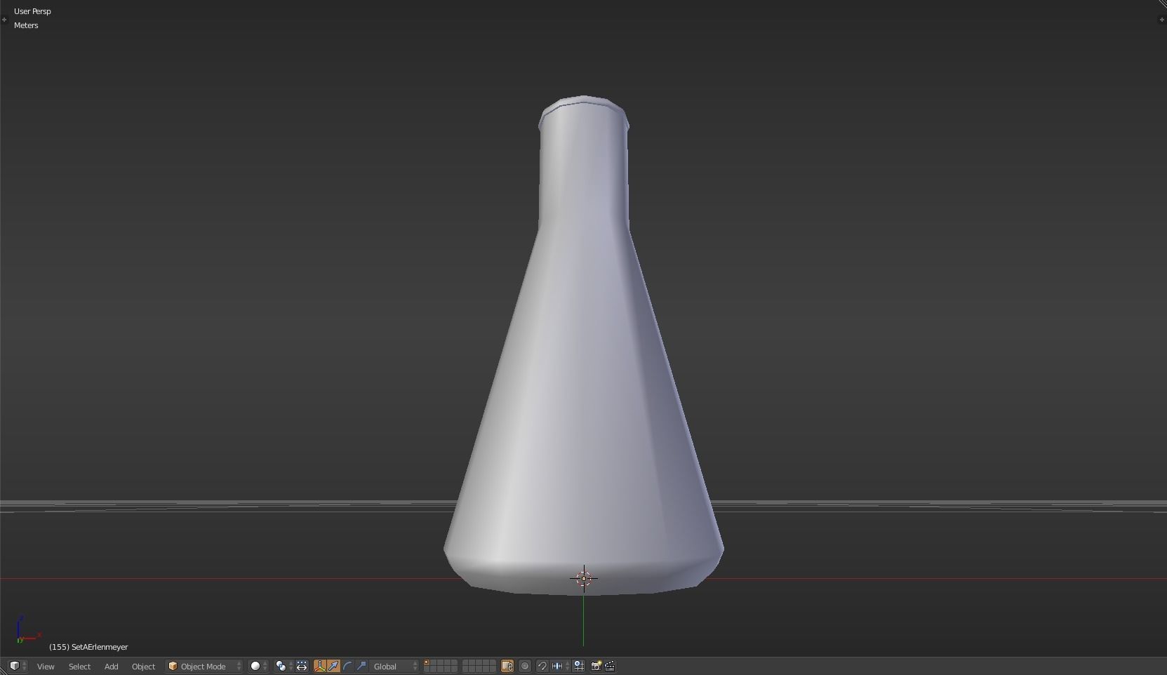 Erlenmeyer liquid in beaker Low-poly 3D model_44