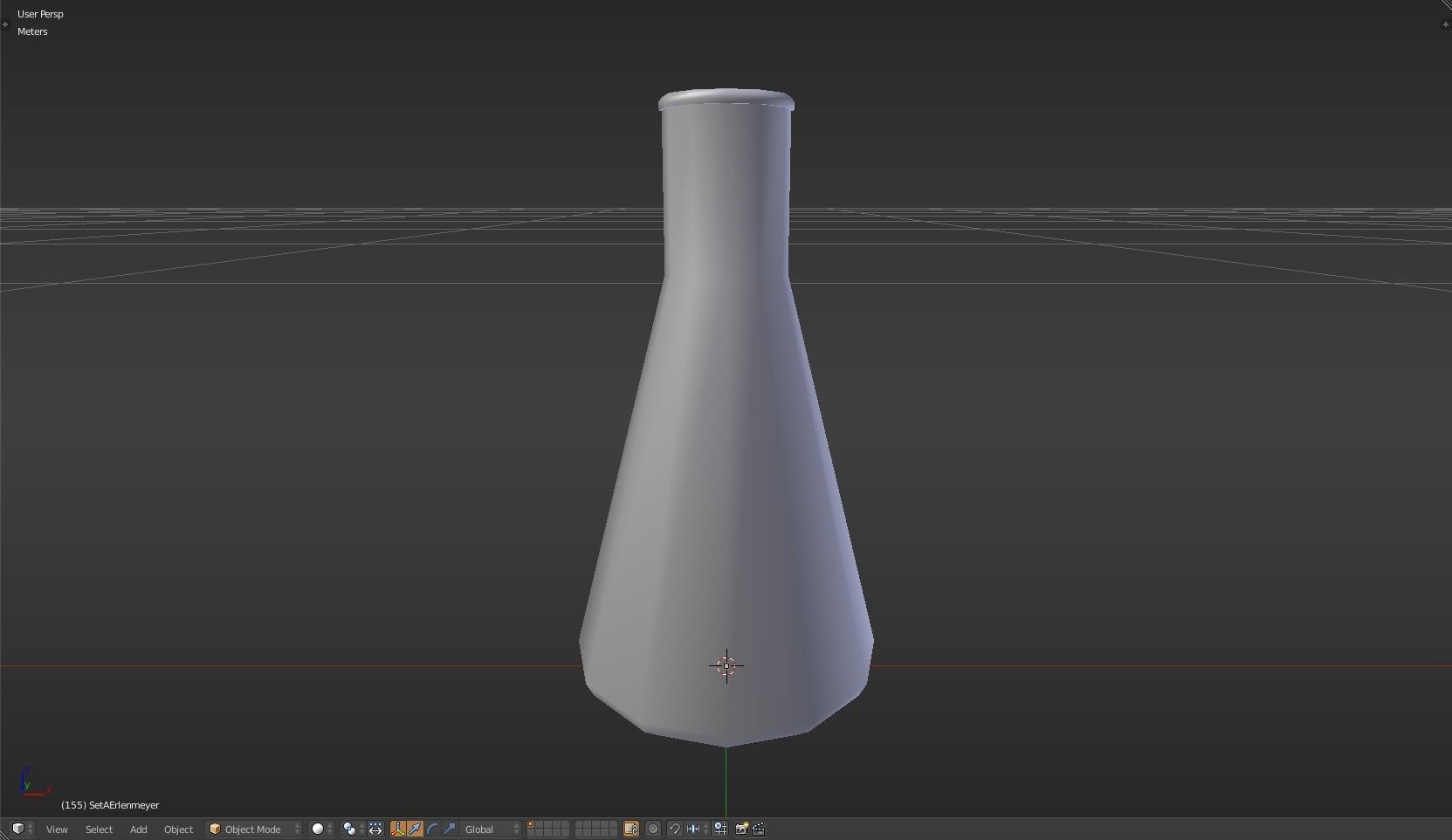 Erlenmeyer liquid in beaker Low-poly 3D model_22