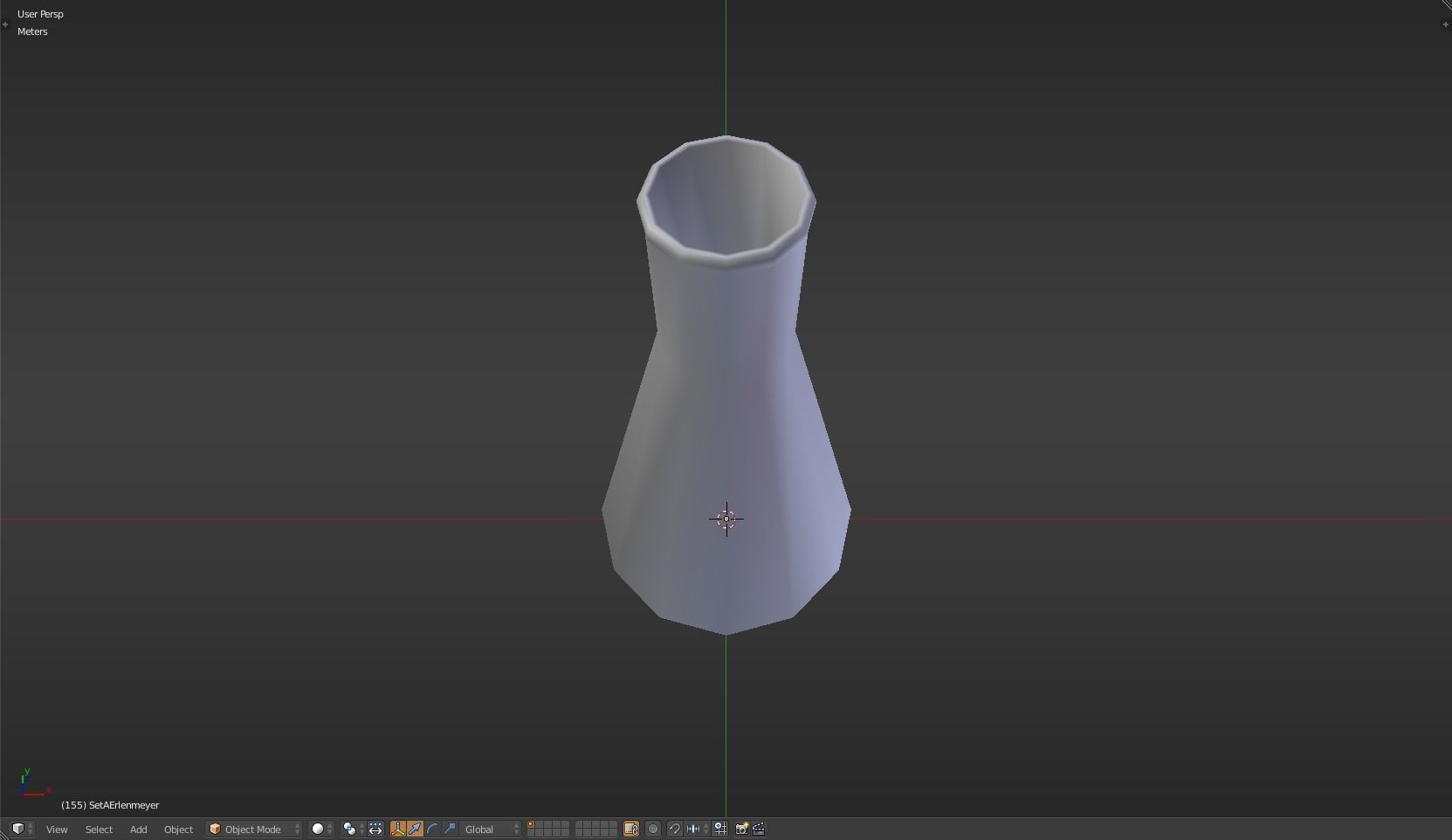 Erlenmeyer liquid in beaker Low-poly 3D model_25