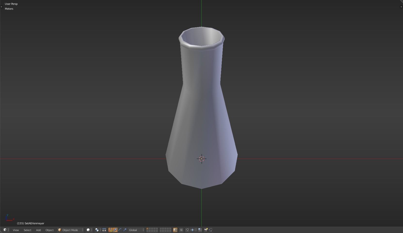 Erlenmeyer liquid in beaker Low-poly 3D model_24