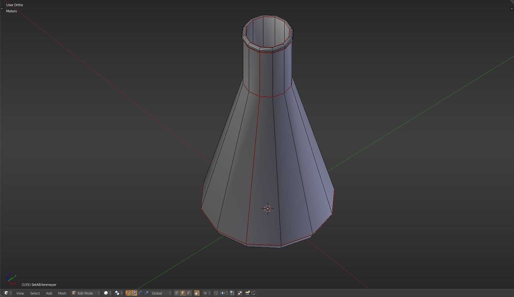 Erlenmeyer liquid in beaker Low-poly 3D model_20