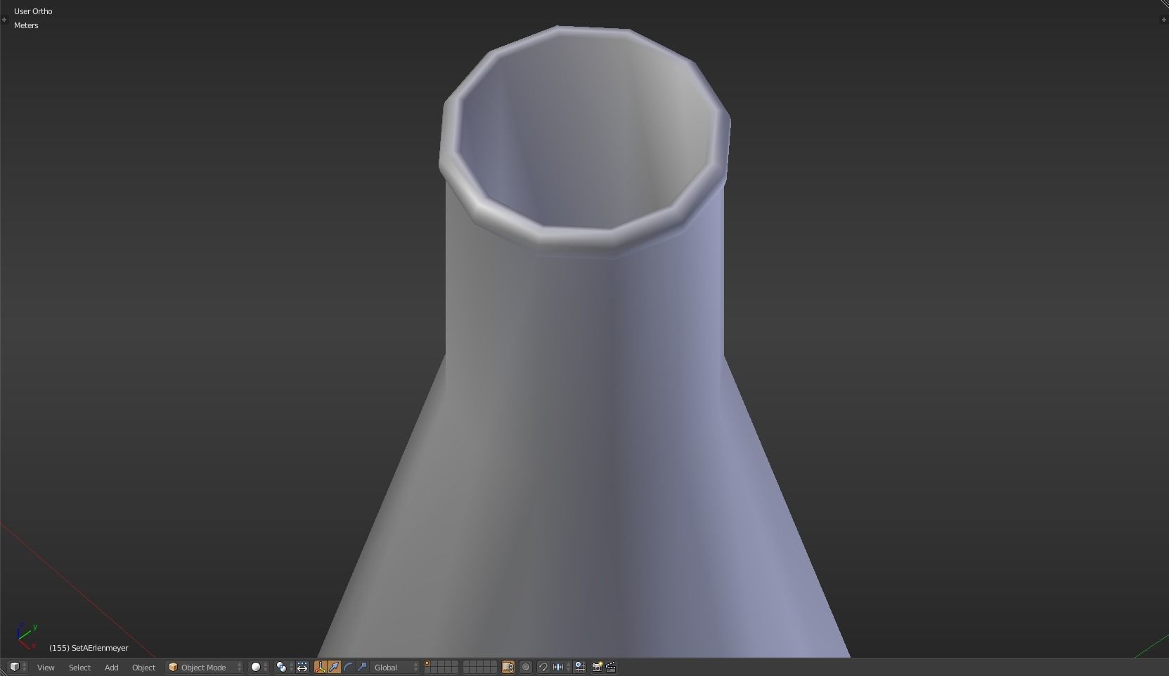 Erlenmeyer liquid in beaker Low-poly 3D model_14