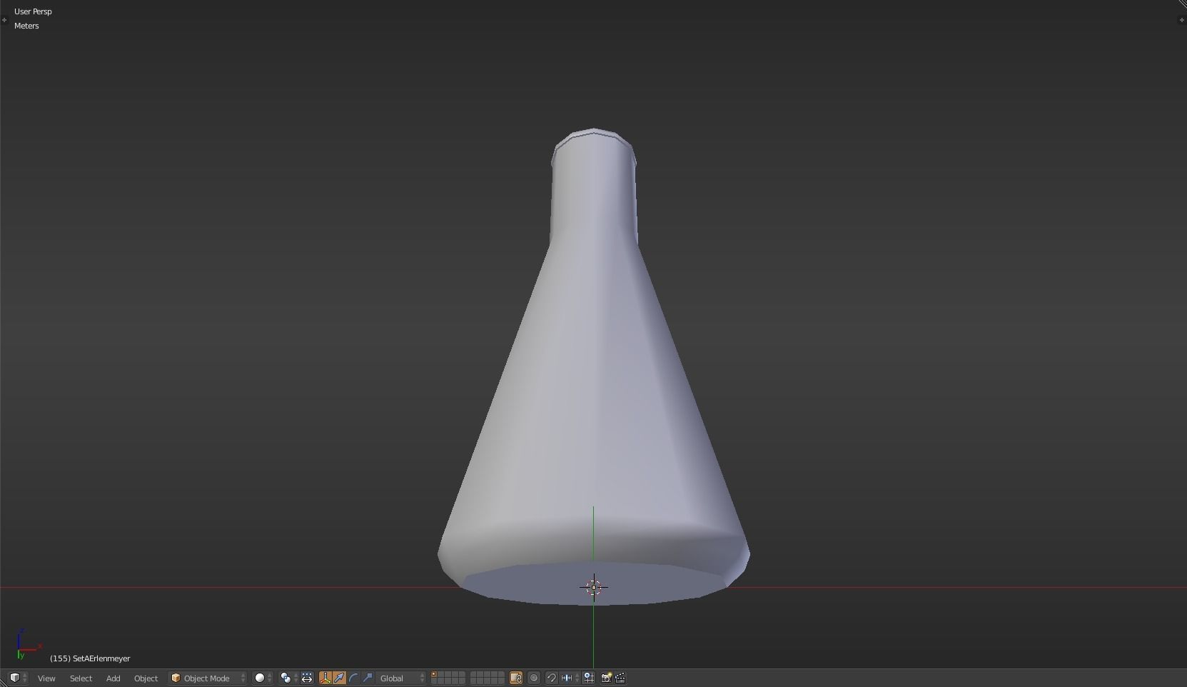 Erlenmeyer liquid in beaker Low-poly 3D model_43