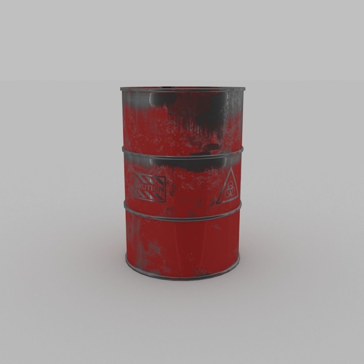 OIL BARREL SET Low-poly 3D model_4