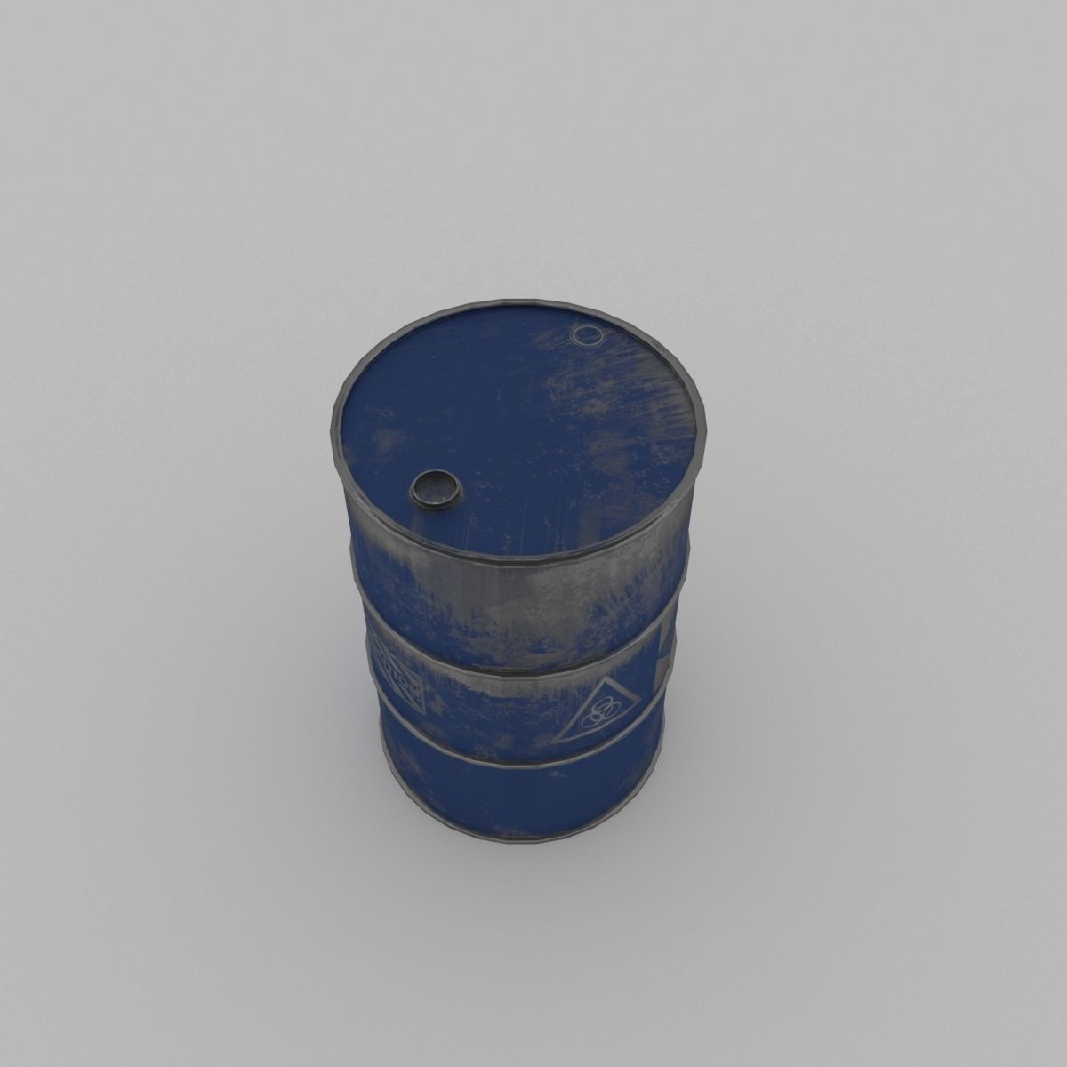OIL BARREL SET Low-poly 3D model_1