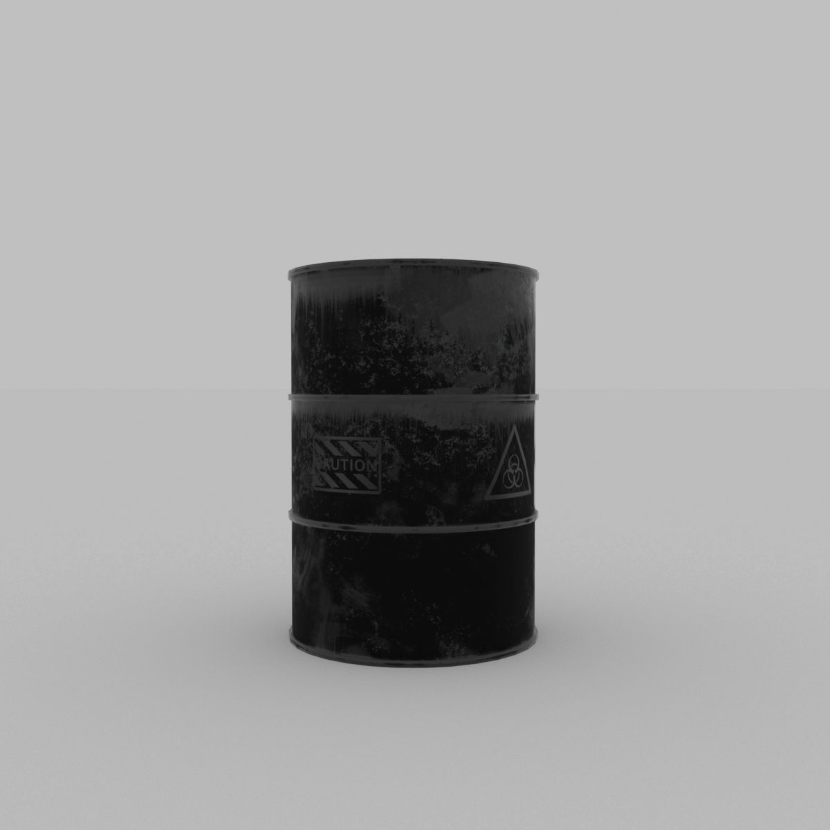 OIL BARREL SET Low-poly 3D model_3