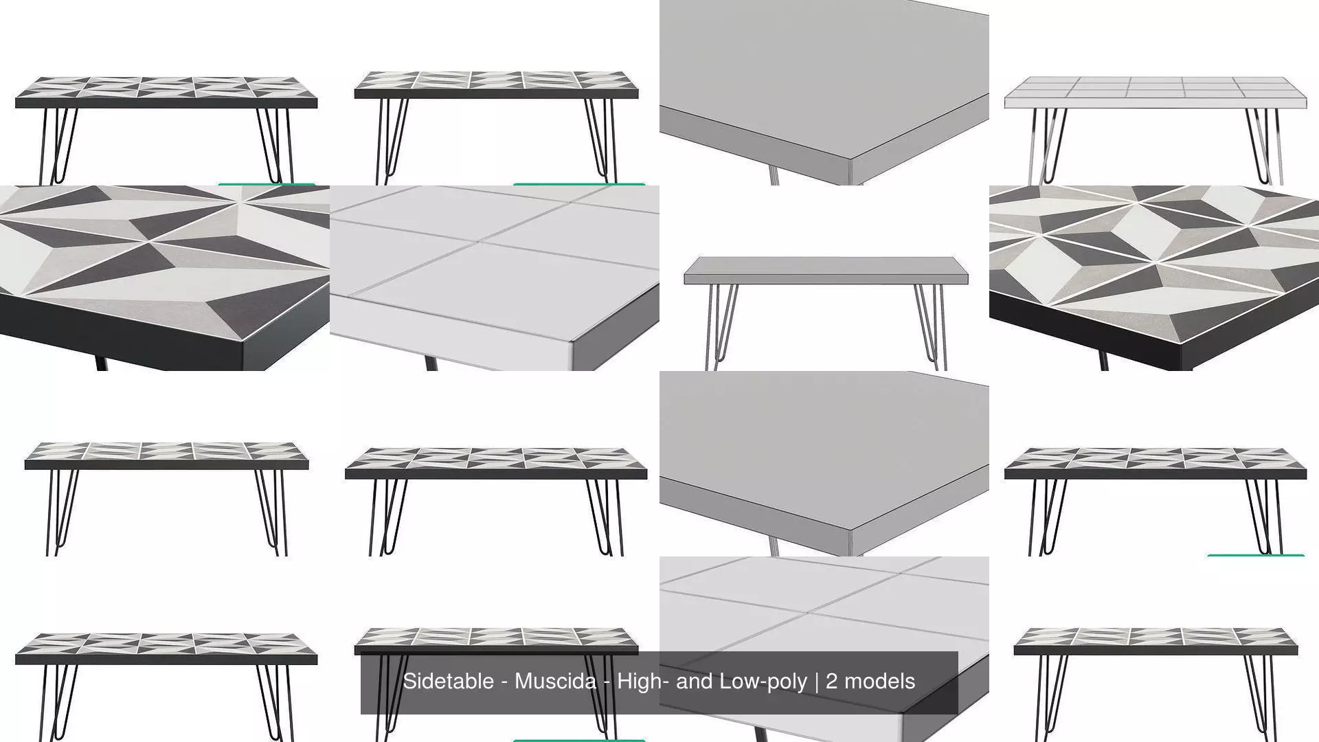 Sidetable - Muscida - High- and Low-poly 3D Model Collection_1