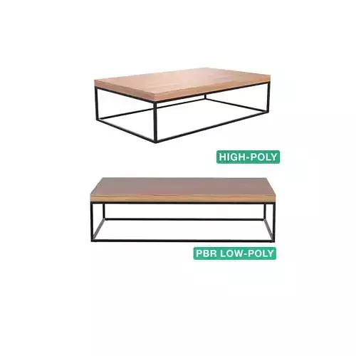 Sidetable - Tiayangshou - High- and Low-poly