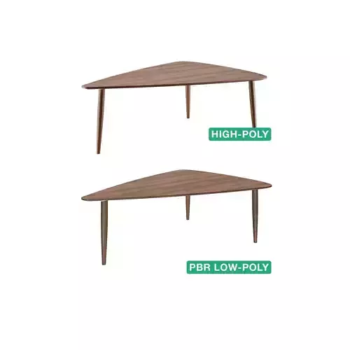 Sidetable - Australis - High- and Low-poly