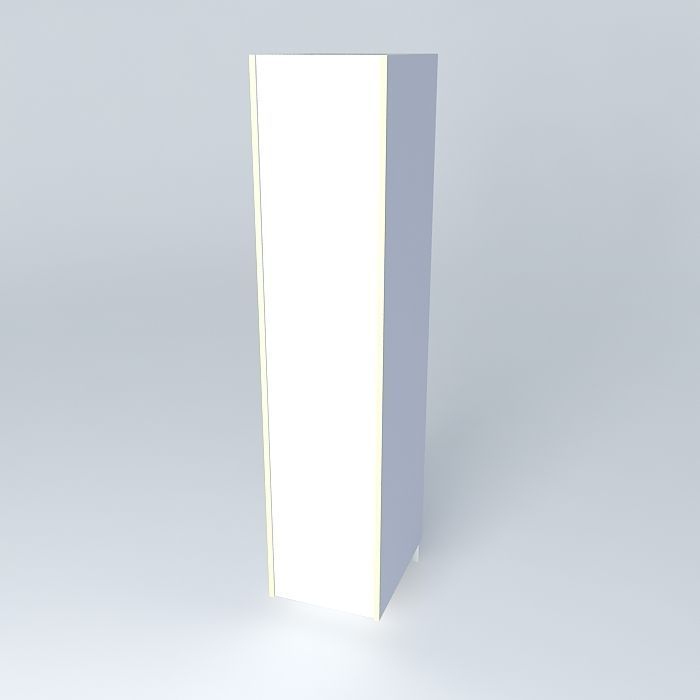 WRDB0D tall column Free 3D model_1