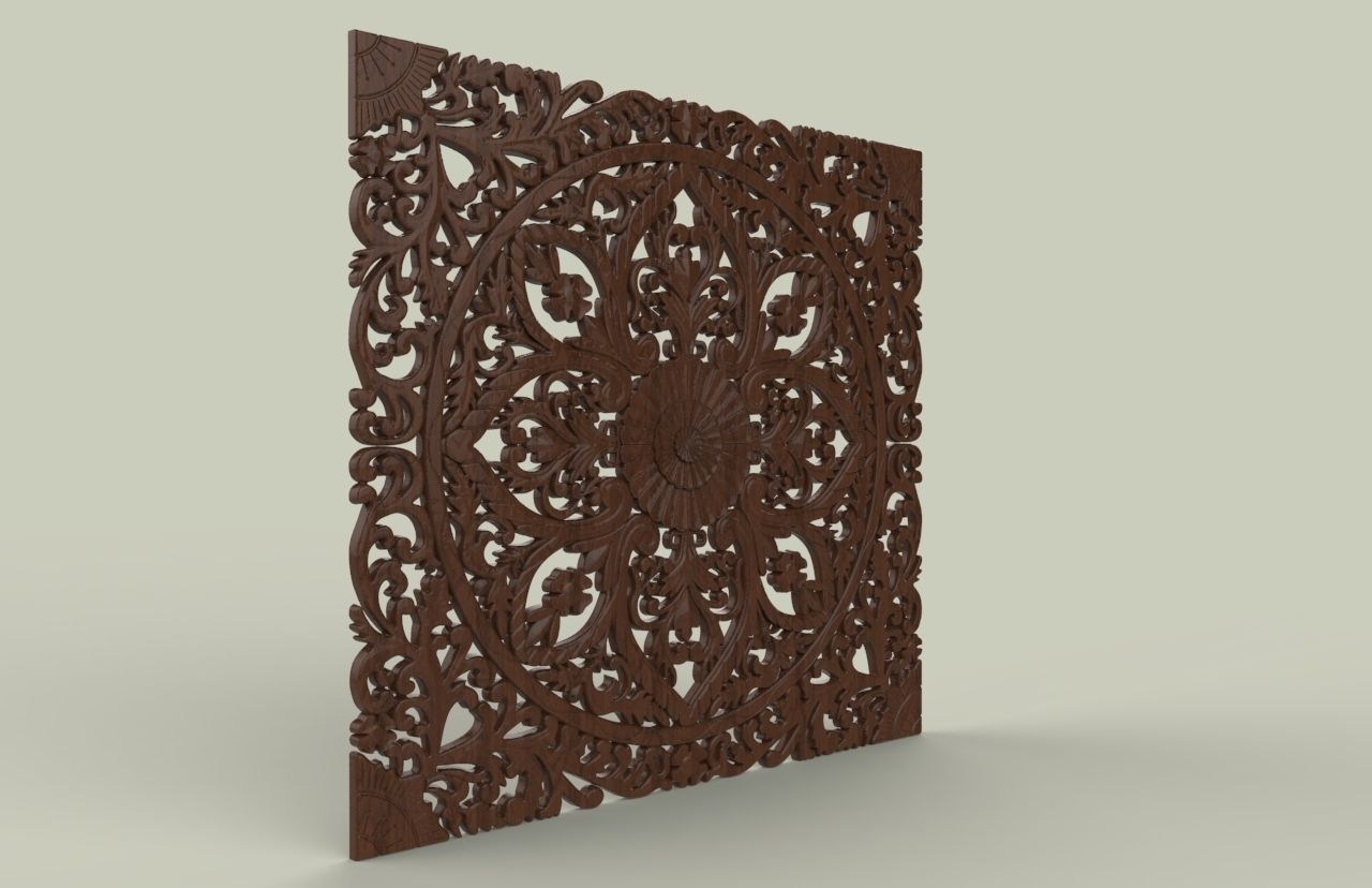 BED HEADBOARD 02 3D print model_3