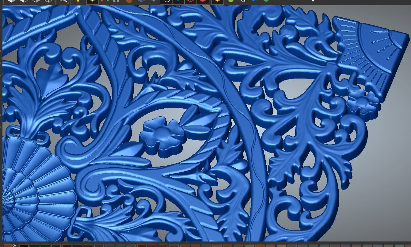 BED HEADBOARD 02 3D print model_10