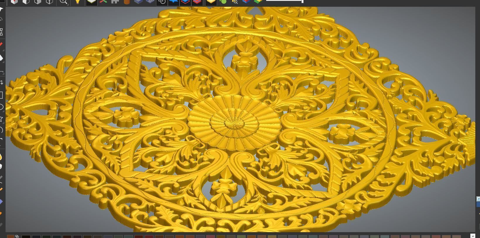 BED HEADBOARD 02 3D print model_13