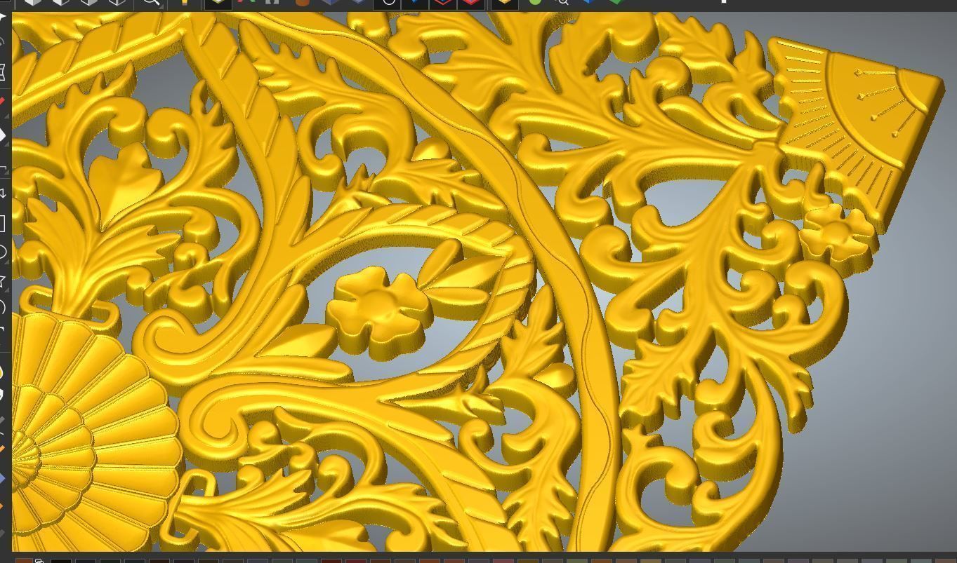 BED HEADBOARD 02 3D print model_9