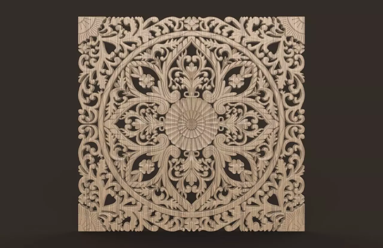 BED HEADBOARD 02 3D print model_0