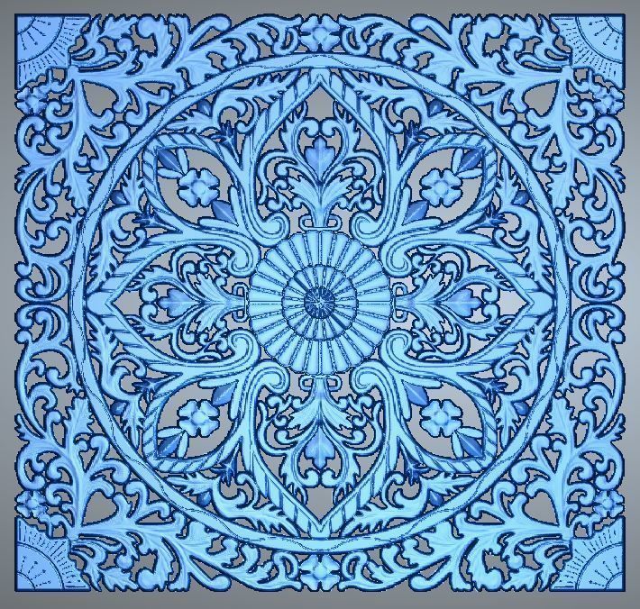 BED HEADBOARD 02 3D print model_5