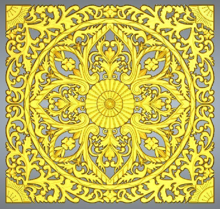 BED HEADBOARD 02 3D print model_4