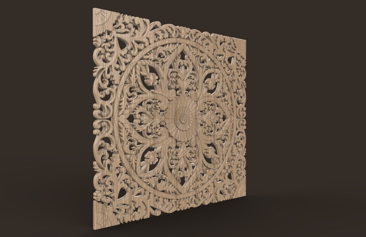 BED HEADBOARD 02 3D print model_1