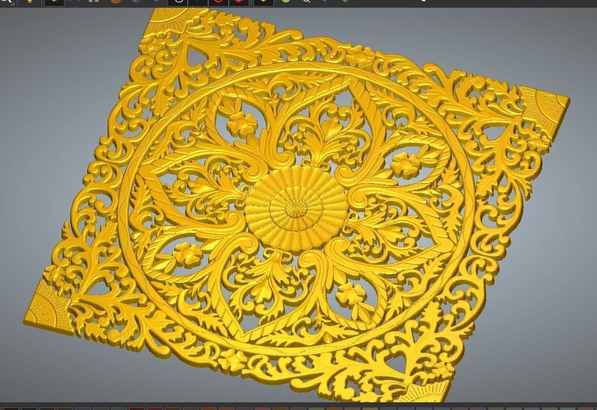 BED HEADBOARD 02 3D print model_8